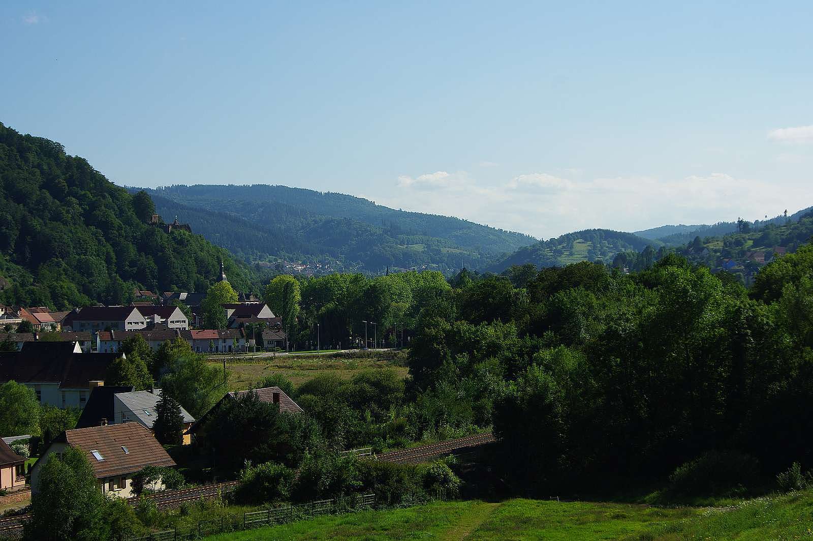 Schirmeck, vue du Mémorial de l'Alsace-Moselle
